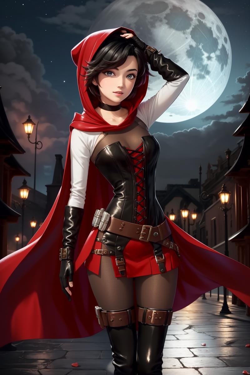 38876-1541614713-_lora_RubyAtlas-05_0.9_ 1girl,atlasrose, black hair, gradient hair, grey eyes, (red cape), white shirt, pantyhose, belt, red ski.png